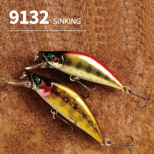 Leurre de pêche <span class=keywords><strong>artificiel</strong></span> professionnel Micro Long Throw Hard Bait Mini Stream Sinking Minnow Lure 50mm 5.2g avec <span class=keywords><strong>action</strong></span> réaliste - Product Image 4