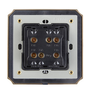 Bronze <span class=keywords><strong>2</strong></span> Gang 1 <span class=keywords><strong>Way</strong></span> 16A CE chứng nhận điện Tường Đèn ổ cắm và chuyển đổi - Product Image 4