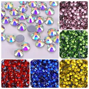 Fabrika Rhinestones düzeltme Nail Art kristal Rhinestone düz geri toplu üst dekorasyon aksesuarları için