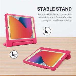 เคสแท็บเล็ต HGD สีสันสดใส ผลิตจาก PC+ซิลิโคน สำหรับ iPad Air 4 10.9 นิ้ว 2020 และ Pro 11 2018/2020/2021 พร้อมสายคล้องมือและไหล่ ช่องใส่ดินสอ และขาตั้ง - Product Image 3