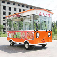 Nouveau chariot mobile Songfa pour boissons fraîches, café et snacks, idéal pour les marchés, centres commerciaux et camping – Remorque électrique de restauration rapide