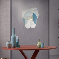Suspension LED Moderne et Simple de Style Luxe, en Métal et Maille, Installation Facile pour Salon, Cuisine, Chambre, Usage Commercial