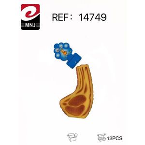 ของเล่นสุนัข MNJ รูปเบคอน 12 ชิ้น ของเล่นสัตว์เลี้ยงพลาสติกทนทาน สำหรับกิจกรรมส่งเสริมการขาย - Product Image 1