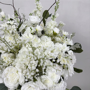 DKB Arreglo de Rosas Artificiales Realistas, Centro de Mesa con Bola de Flores para Boda, Hecho a Mano para Decoración de Bodas - Product Image 3