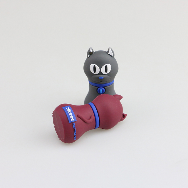 Custom Logo 3D Cute Cartoon Animal Soft Rubber Keychain USB Flash Drive Silicone PVC USB Stick Wholesale Promotional Gift