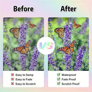 <span class=keywords><strong>PVC</strong></span> tự dính bóng mờ trắng lót lạnh cán phim cuộn cho Poster quảng cáo - Product Image 3