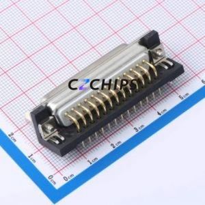 X0325FC2W2 D-Sub/VGA Connector Bent Lead Through Hole Connector Standard D-Sub Female 25P Right Angle Insert - Product Image 2