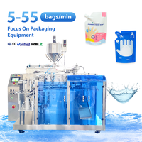 Machine de remplissage et de scellage automatique de haute précision pour sachets préformés, emballage, collage, papier, aliments liquides, doypack