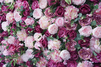 Rideau de fleurs en soie artificielle pour les événements de Noël, la remise des diplômes, la fête des mères, Halloween, la Saint-Valentin