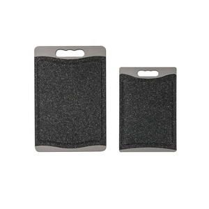 Joywave 2 Gói Đa Chức Năng Đen Granite Cắt Khối Không-Trượt Nhựa Nhà Bếp Nấu Ăn Cắt Bảng Với Nước Trái Cây Rãnh - Product Image 2