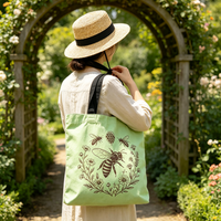 Sac de rangement zippé en toile personnalisé, écologique et réutilisable, pochette longue portable pour kits d'entretien de chaussures et produits de beauté