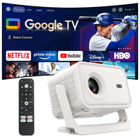 Proyector LED P21 GTV Mini ATV de Fábrica OEM, 350 ANSI Lúmenes, Compatible con 4K, Full HD, Android TV Portátil