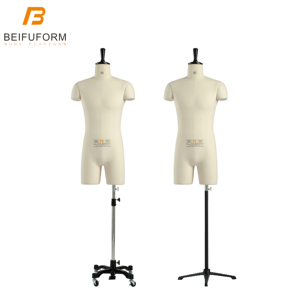 Beifuform CN kích thước tiêu chuẩn 92A có thể điều chỉnh chiều cao nam nửa cơ thể ăn mặc hình nộm cho quần áo người đàn ông giả để bán - Product Image 3