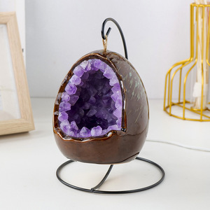 <span class=keywords><strong>Lampe</strong></span> de nuit Led en cristal améthyste, oeuf de dinosaure d'énergie USB, <span class=keywords><strong>lampe</strong></span> de Table pour la décoration de la maison, mode Offre Spéciale - Product Image 3