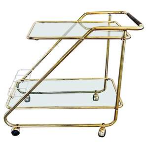 Alambre de hierro, jaula de pájaros dorada, diseño de 4 niveles, carrito de servicio, 79x75x46 CMS, mesa de Metal móvil de cuatro ruedas, restaurante de Hotel - Product Image 4