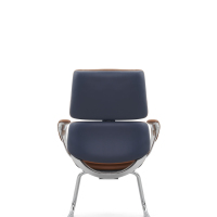 Chaise de bureau cantilever moderne en cuir marron, chaise de direction ergonomique pour invités avec structure en acier de 2,0 mm d'épaisseur pour salle de conférence