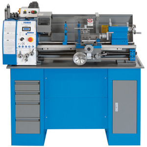 Torno Paralelo Manual FERVI, Torno de Banco Horizontal de Grado Industrial, Velocidad Variable, 220V, Trabajo Pesado para Metal, Nuevo y Usado - Product Image 1