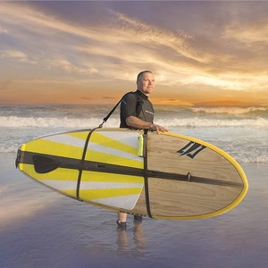Stand Up Paddleboard Carry Belt With <b>Plastic</b> Buckle And Water Bottle <b>Pocket</b> For Ocean Waters Men Water Sports Portable Accessory - Product Image 1