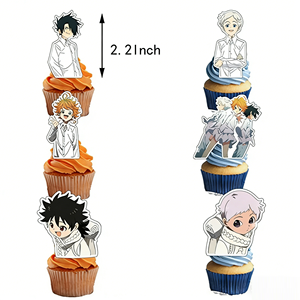 Juego <span class=keywords><strong>de</strong></span> Artículos para Fiesta <span class=keywords><strong>de</strong></span> The Promised Neverland, Decoraciones para Fiesta, Pancarta, Globos, Adornos para Cupcakes, Artículos para Fiesta <span class=keywords><strong>de</strong></span> Fans del Anime - Product Image 6