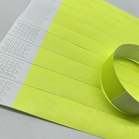 Bracelet en papier Tyvek couleur néon uni bon marché