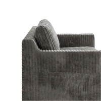 Cord-Sofa mit Kompressions- und Vakuumverpackung, Getränkehalter, doppelseitigen Taschen und Memory-Schaum-Kissen für das Wohnzimmer