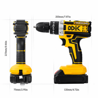 Ensemble de perceuse sans fil pour la maison, batterie et chargeur, kit de perceuse-visseuse, poignée confortable, bonne aide pour les outils de bricolage