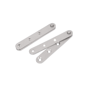 Dobradiça Pivotante Oculta de Aço Inoxidável Prata/Preta com Rotação 360 Graus para Armários de Cozinha, Sala de Estar, Hospital e Residências - Product Image 1