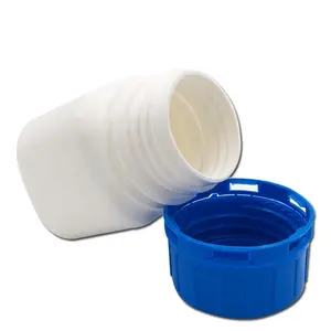 Popüler kalınlaşmış anti-korozyon HDPE beyaz zarif toz örnek plastik reaktif şişesi