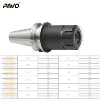 Portaherramientas PAVO BT30/40/50 ER con Mandril de 0.003mm para Máquinas CNC VMC y HMC