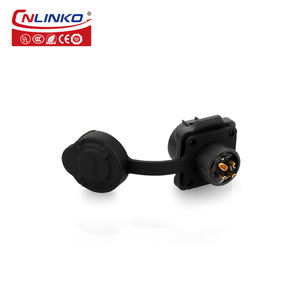 CNLINKO M12 IP68 Schnellanschluss für Kabel wasserdicht im Freien Kunststoff Stromschub- und Zieh-elektrische Verbindung 4 Stifte - Product Image 5