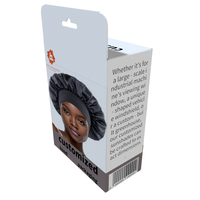 Boîte d'emballage en papier d'affichage Durags Bonnet de nuit avec logo imprimé personnalisé
