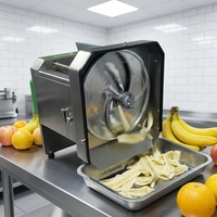 Trancheuse de bananes électrique automatique en acier inoxydable Machine de fabrication de chips de plantain coupés à plusieurs puces avec moteur comme composant de base