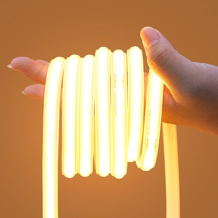 110V COB LED Rope Lights Waterproof IP65 6000K 1728LED/6M Super Density Bright LED Tape Light Exquisite Office Decor