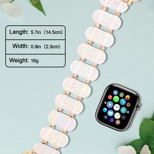 Correa de Reloj Elástica de Resina con Cuentas Doradas Fluorescentes para Reloj, Directo de Fábrica - Product Image 4