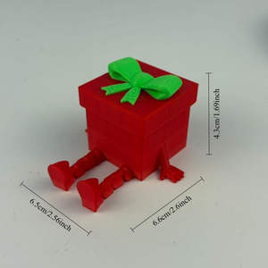 Ensemble d'ornements de Noël imprimés en 3D en plastique, ajoute un charme festif à la décoration intérieure sur les étagères et les tables, Chine - Product Image 3