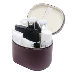 Estuche de Maquillaje Profesional Portátil de Gran Capacidad con Cierre de Cremallera, Bolsa de Viaje de PU Negra para Guardar Brochas - Product Image 6