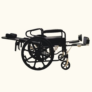 <span class=keywords><strong>Silla</strong></span> de <span class=keywords><strong>Ruedas</strong></span> Reclinable Manual con Respaldo Largo y Patas Plegables, Accesorios para Sillas Elevadoras, Equipo Directo de Fábrica - Product Image 4