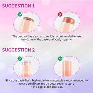 Maquillage de beauté Jelly Glitter Highlighter Stick Maquillage du visage Shimmer High Pigment With Creamy Texture and Matte - Product Image 6