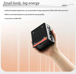 Nuevo Pocket NAS <span class=keywords><strong>Computer</strong></span> 4xM.2 NVMe Slot Firewall Mini PC In-tel 3 N355 N305 N150 N100 2xi226-V 2,5G DDR5 4800 2xUSB3.2 2xHD2.0 - Product Image 6