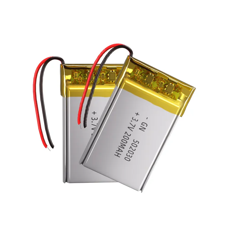 Wholesale 502030 rechargeable polymer battery 3.7v li-polymer battery 200mah 502030 lithium lipo battery