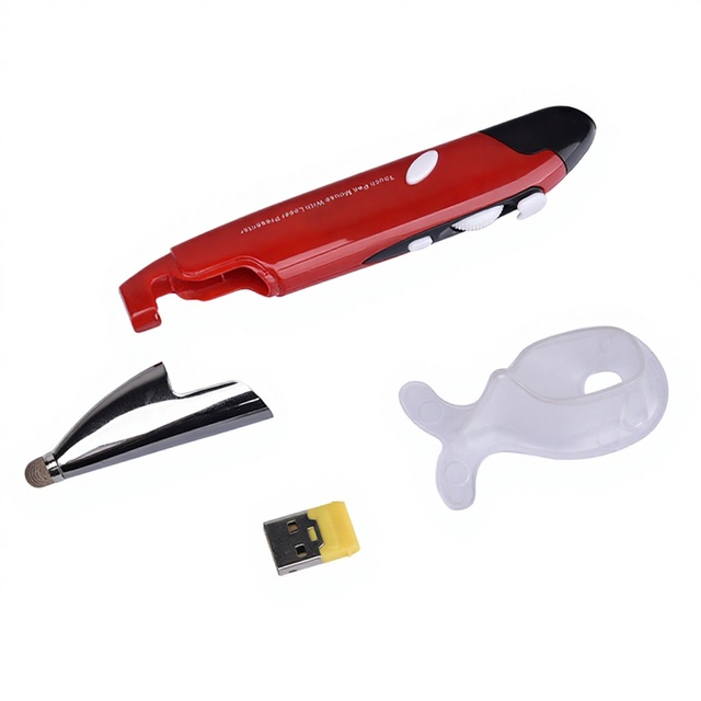 24G Wireless USB Pen Mouse Second Generation Ergonomic Design Laptop Compatible Multimedia Conference Handwriting Demonstration