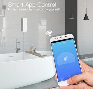 Smart Life TUYA APP Détecteur de fuite d'eau WiFi intelligent <span class=keywords><strong>sans</strong></span> <span class=keywords><strong>fil</strong></span> Détecteur d'inondation <span class=keywords><strong>Alarme</strong></span> pour la maison <span class=keywords><strong>Appartement</strong></span> Entrepôt Sécurité - Product Image 6