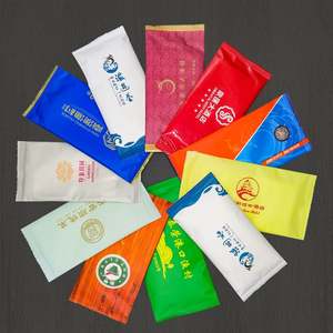 Custom Printed Disposable Cleaning Wet <b>Wipes</b> <b>Hand</b> Mouth Single Piece Restaurant Nonwoven Cleansing Wet Tissue with logo - Product Image 1