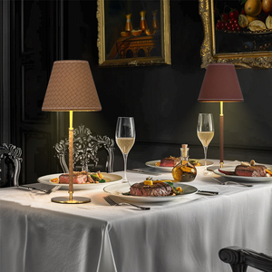 2700K đương đại có thể sạc lại Bảng Đèn Bàn ánh sáng sáng tạo LED da trang trí đèn bàn cho phòng ngủ nhà - Product Image 2