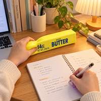 Jouet Squishy en forme de bâton de beurre en PU, doux, à rebond lent, anti-stress, réaliste, nouveauté alimentaire pour la décoration de bureau