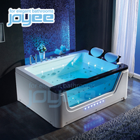 Baignoire en fibre de verre et acrylique pour adultes, 2 personnes, carrées, bon marché, portable, en plastique, transparent, pour adultes