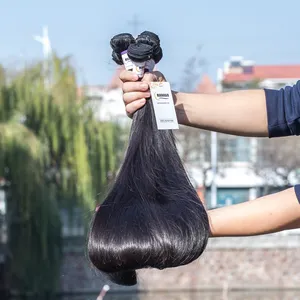 Aplique de cabelo virgin humano feixes e fechamento, atacado extensões de cabelo los angeles