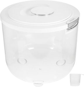 Housewares Kitchen Plastic Modern 10kg 15kg PET Cylinder Rice Beans Dry Food Storage Dispenser Freshness Preservation - Product Image 1