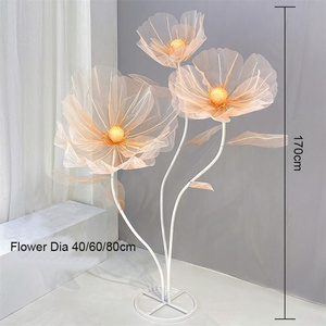 Flores Gigantes Artificiales de <span class=keywords><strong>Seda</strong></span> para Decoración de Bodas, Accesorios de Lujo para Caminos, Escenarios y Escaparates - Product Image 3