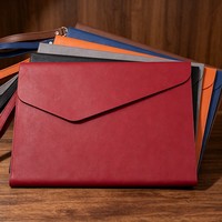 Carpeta de Archivos de Cuero PU A4 de Alta Calidad y Lujo para Negocios, con Hebilla, Organizador de Documentos Colorido y Logotipo Personalizado al por Mayor
